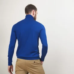 Maison Montagut Pull Col Roule En Laine Merinos - Berry><noscript><img width=