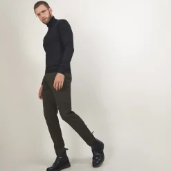 Maison Montagut Pull Col Roule En Laine Merinos - Berry><noscript><img width=