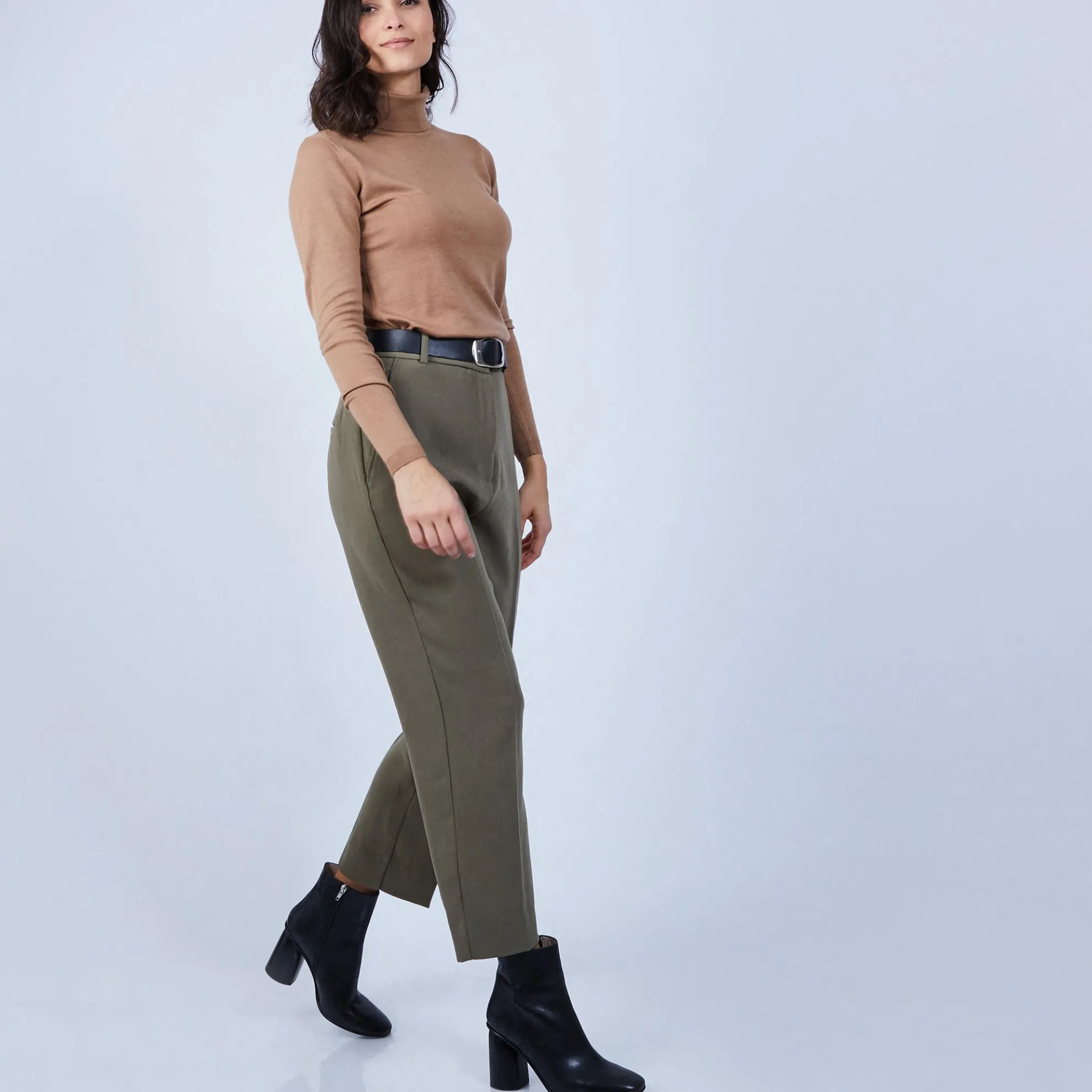 Maison Montagut Pull Col Roule En Laine Merinos - Bea>Femme Pulls