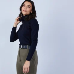 Maison Montagut Pull Col Roule En Laine Merinos - Bea><noscript><img width=