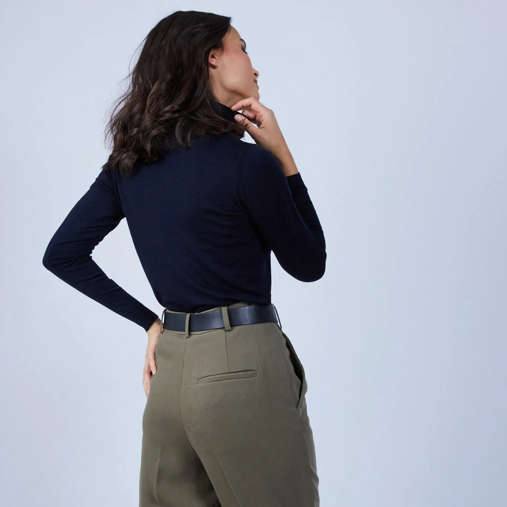 Maison Montagut Pull Col Roule En Laine Merinos - Bea>Femme Pulls