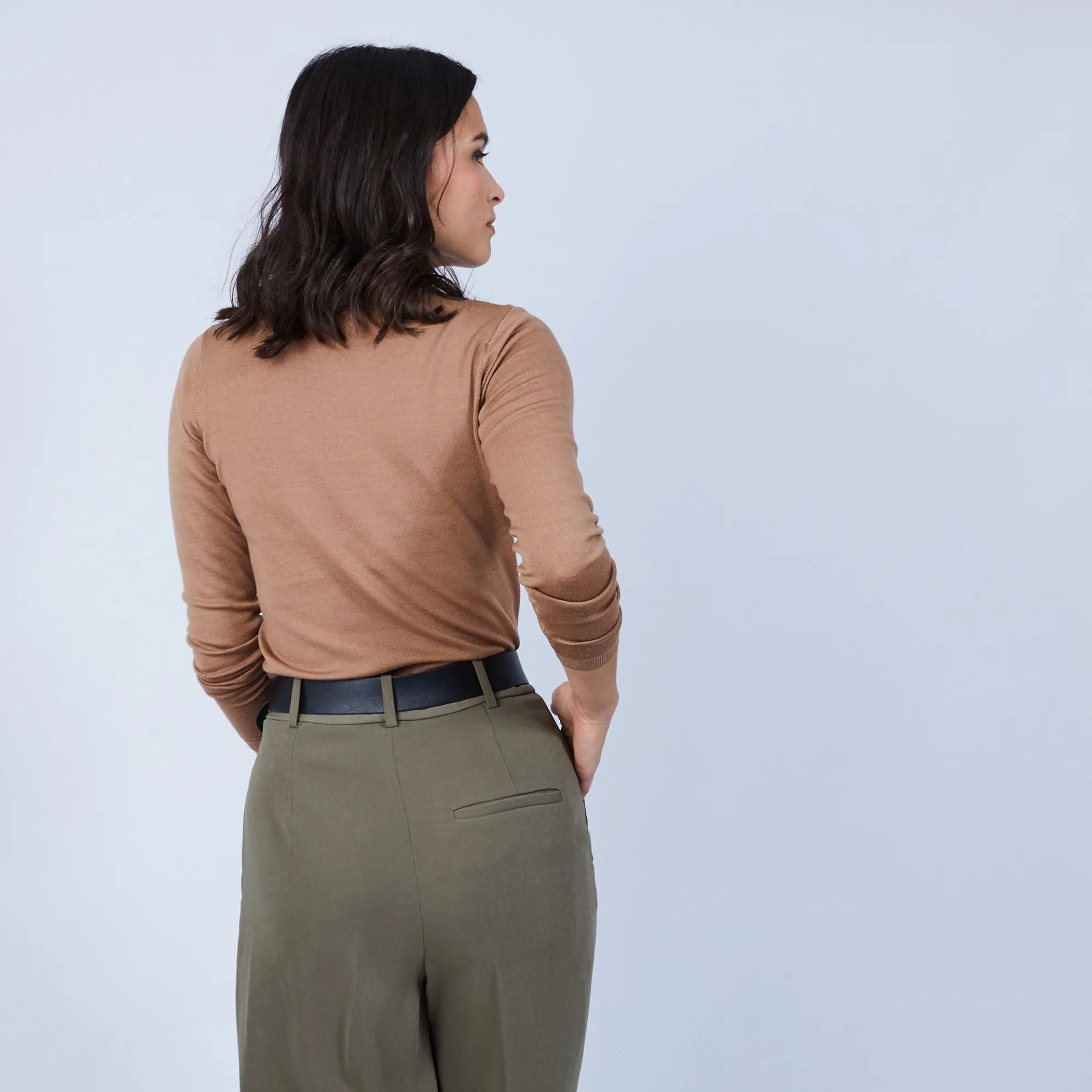 Maison Montagut Pull Col Roule En Laine Merinos - Bea>Femme Pulls