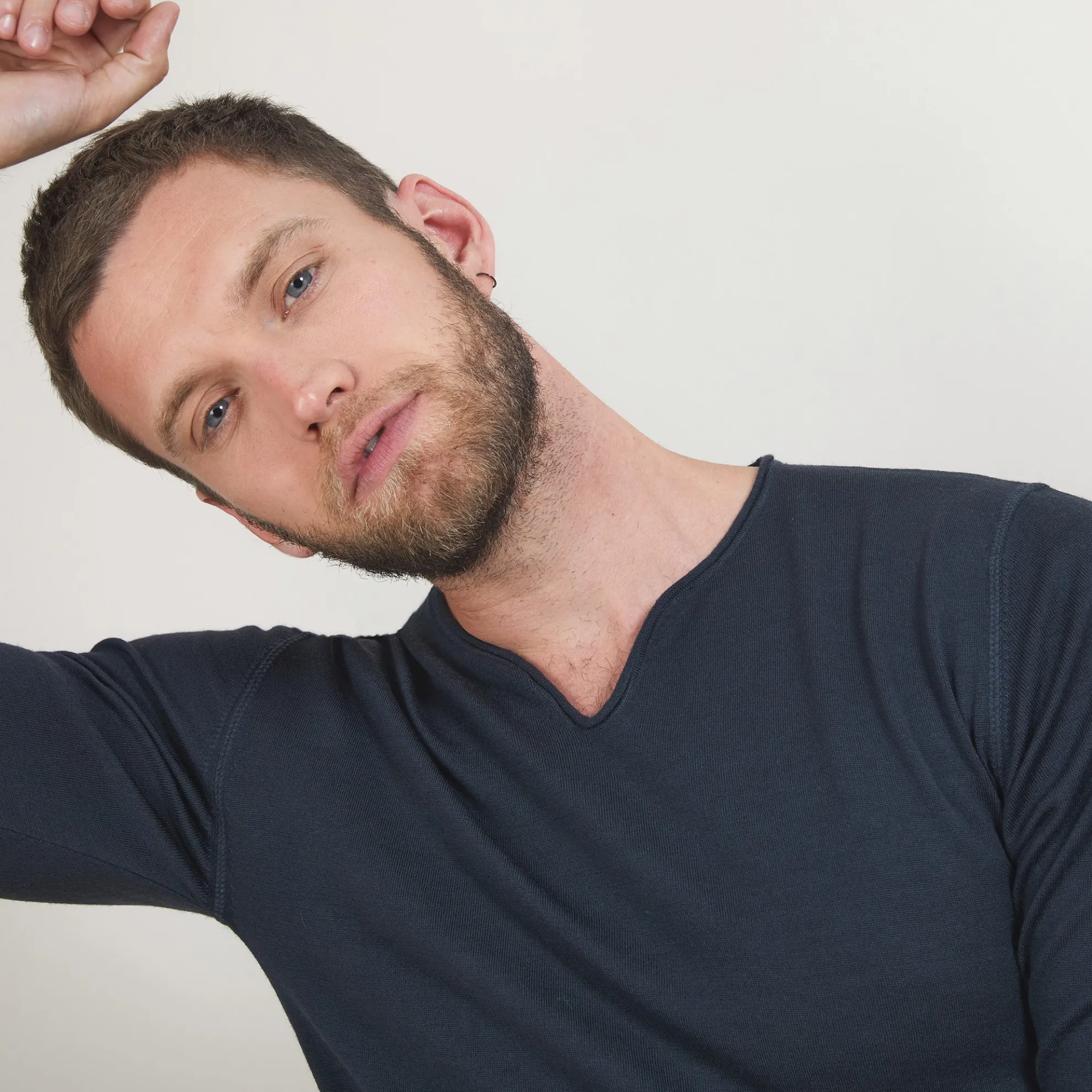 Maison Montagut Pull Col Tunisien En Laine - Bono>Homme Pulls