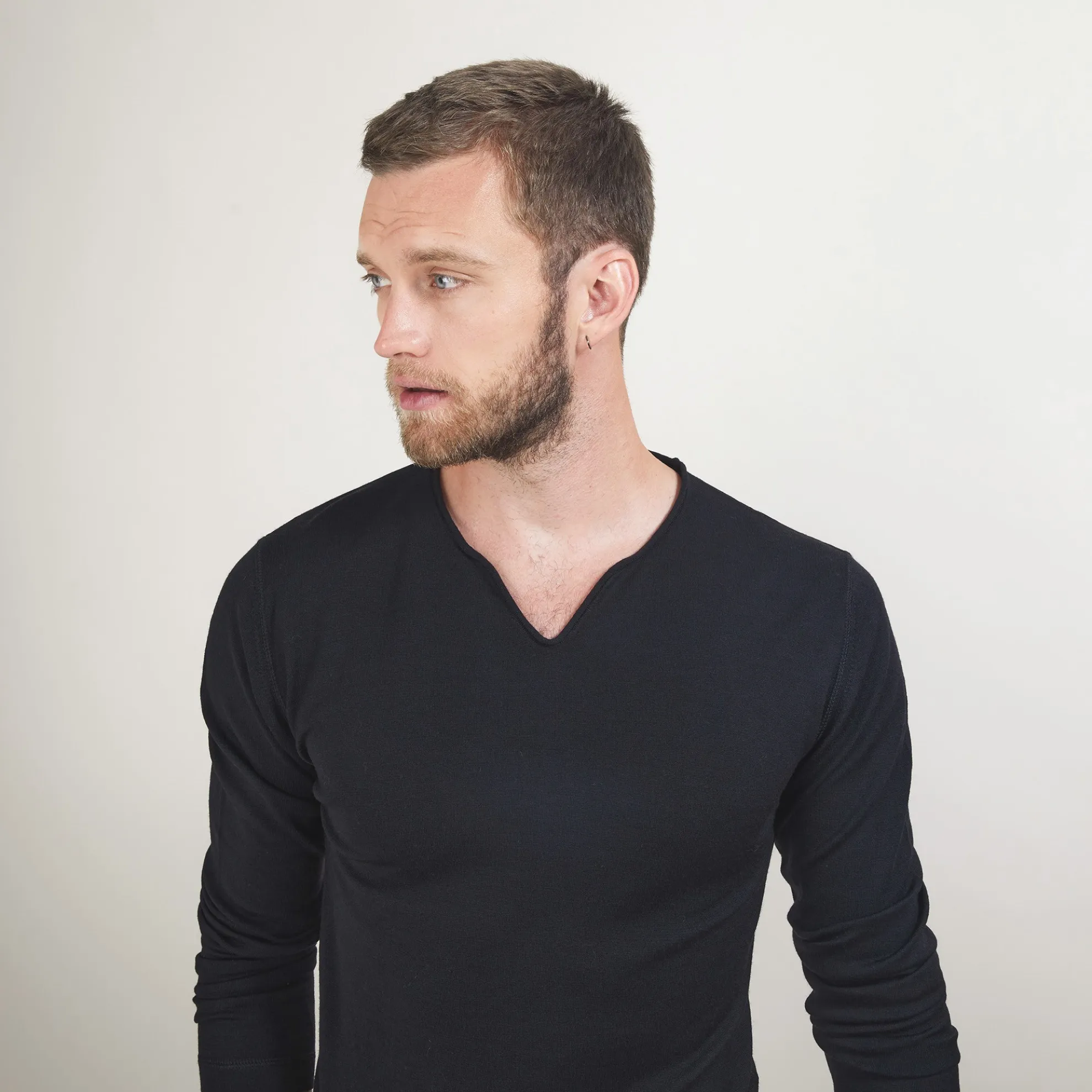 Maison Montagut Pull Col Tunisien En Laine - Bono>Homme Pulls