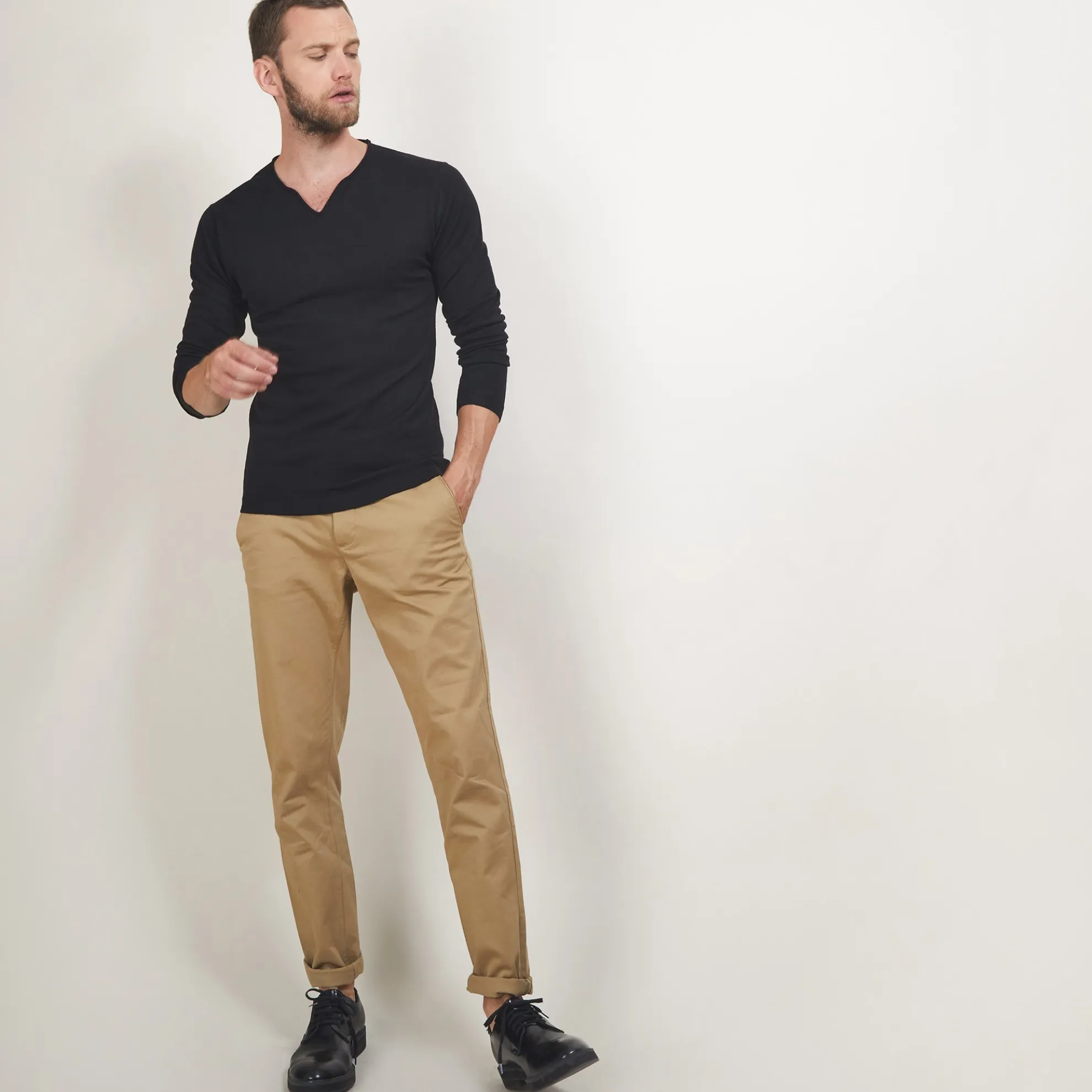 Maison Montagut Pull Col Tunisien En Laine - Bono>Homme Pulls