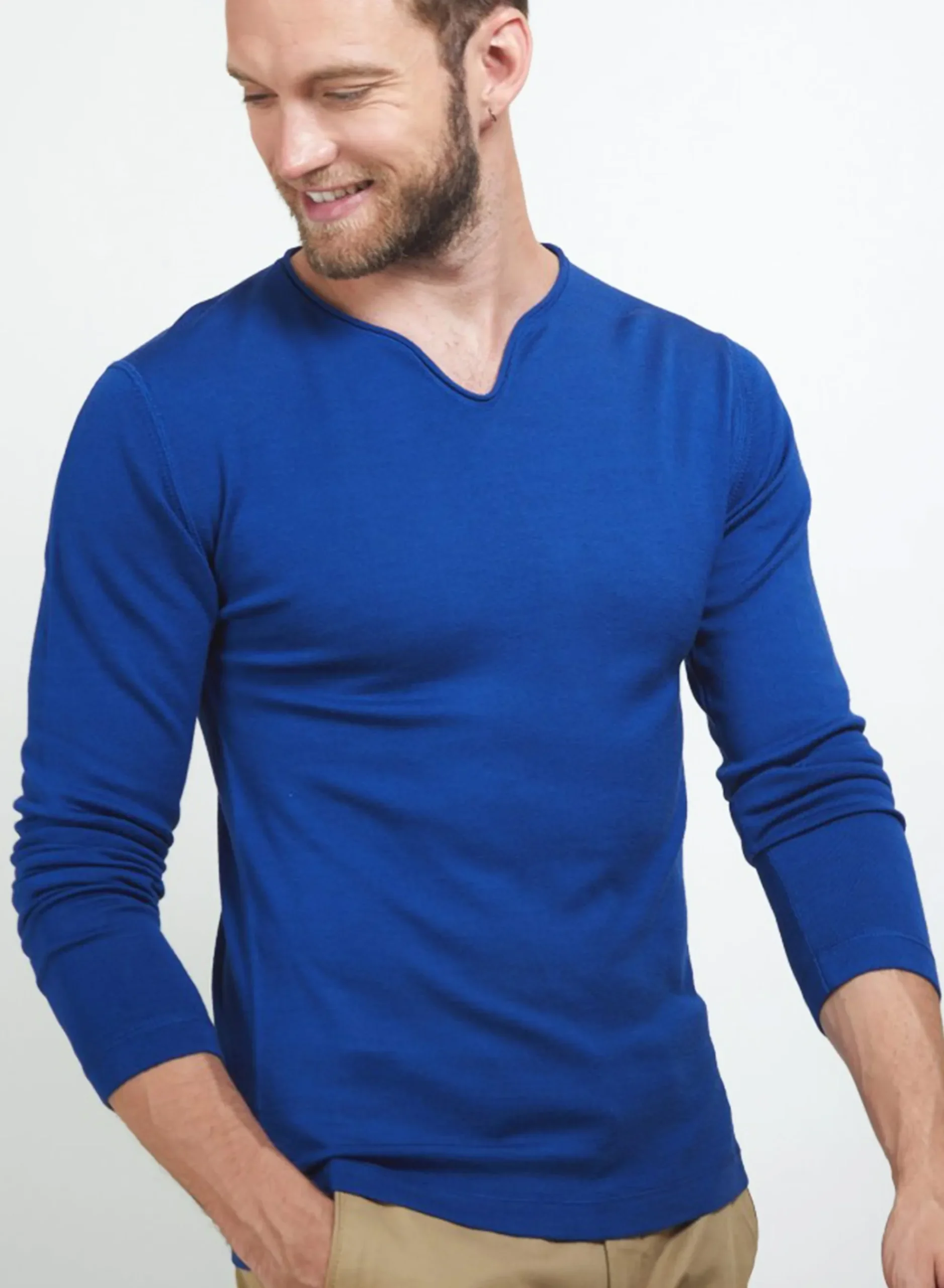 Maison Montagut Pull Col Tunisien En Laine - Bono>Homme Pulls