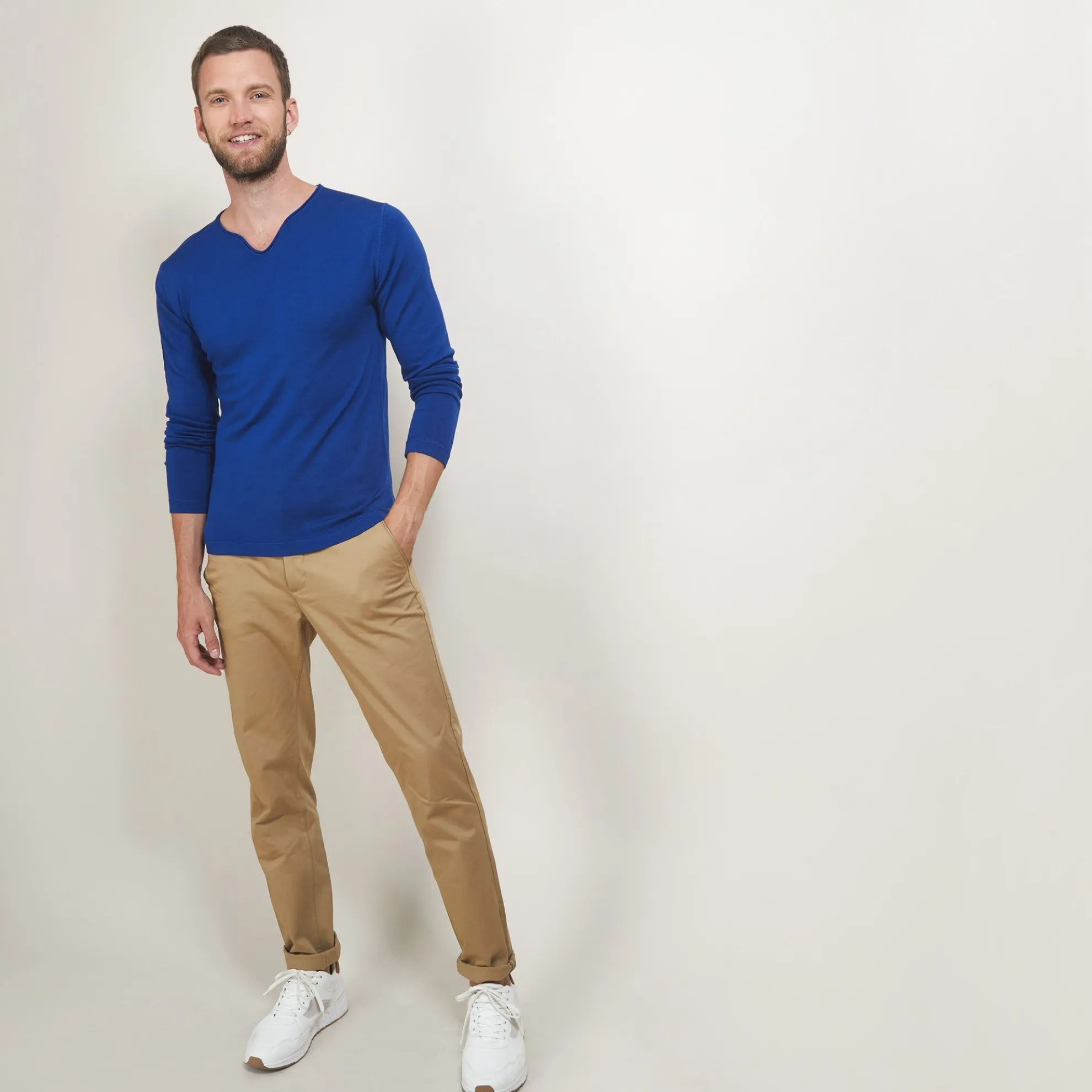 Maison Montagut Pull Col Tunisien En Laine - Bono>Homme Pulls