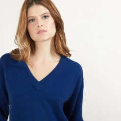 Maison Montagut Pull Col V A Fentes En Cachemire - Barnabe><noscript><img width=