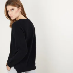 Maison Montagut Pull Col V A Fentes En Cachemire - Barnabe><noscript><img width=