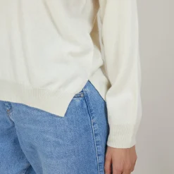 Maison Montagut Pull Col V A Fentes En Cachemire - Barnabe><noscript><img width=