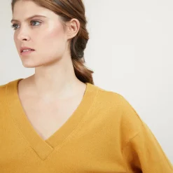 Maison Montagut Pull Col V A Fentes En Cachemire - Barnabe><noscript><img width=