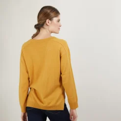 Maison Montagut Pull Col V A Fentes En Cachemire - Barnabe><noscript><img width=