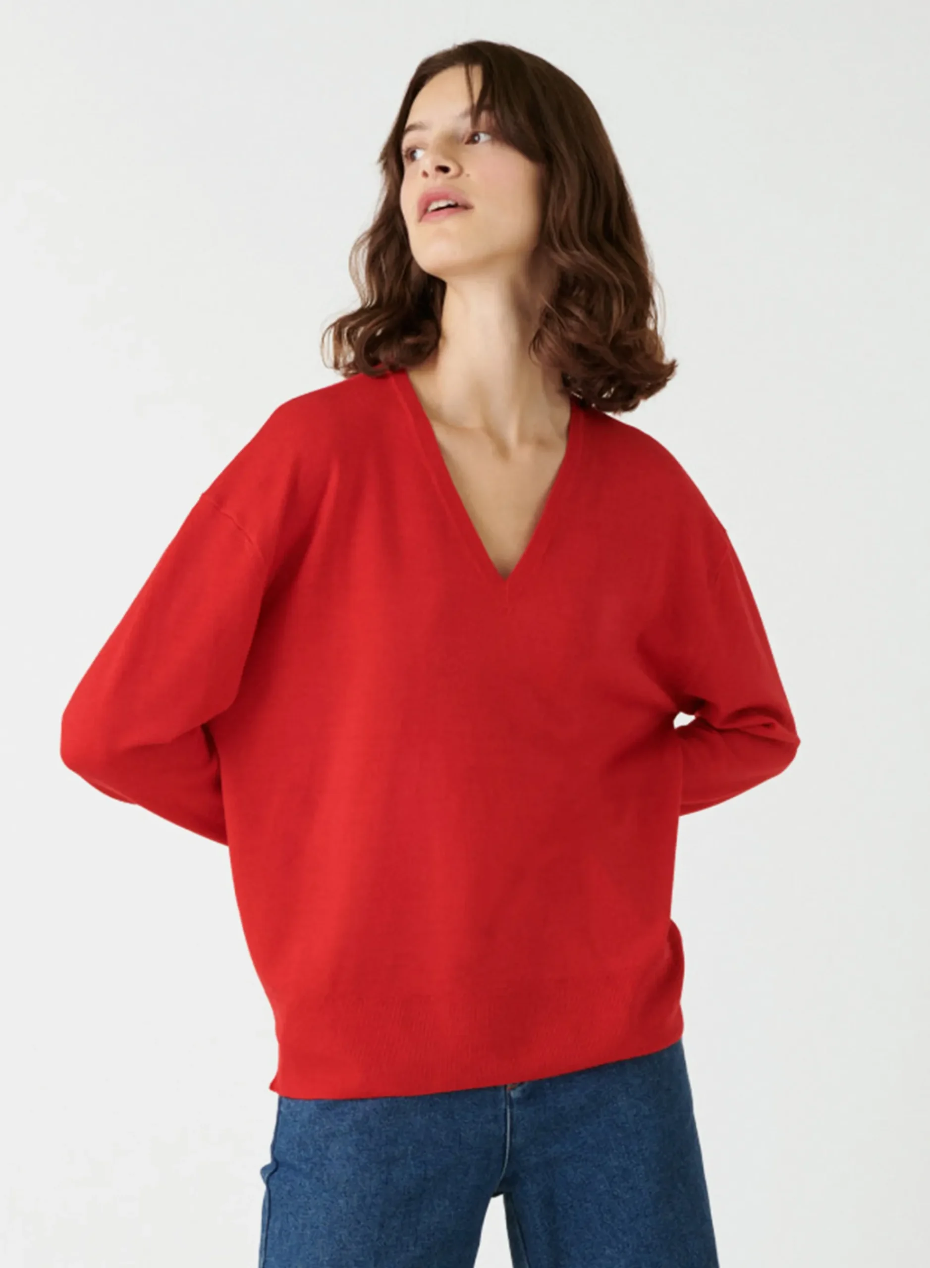 Maison Montagut Pull Col V A Fentes En Laine Merinos - Aurora>Femme Pulls