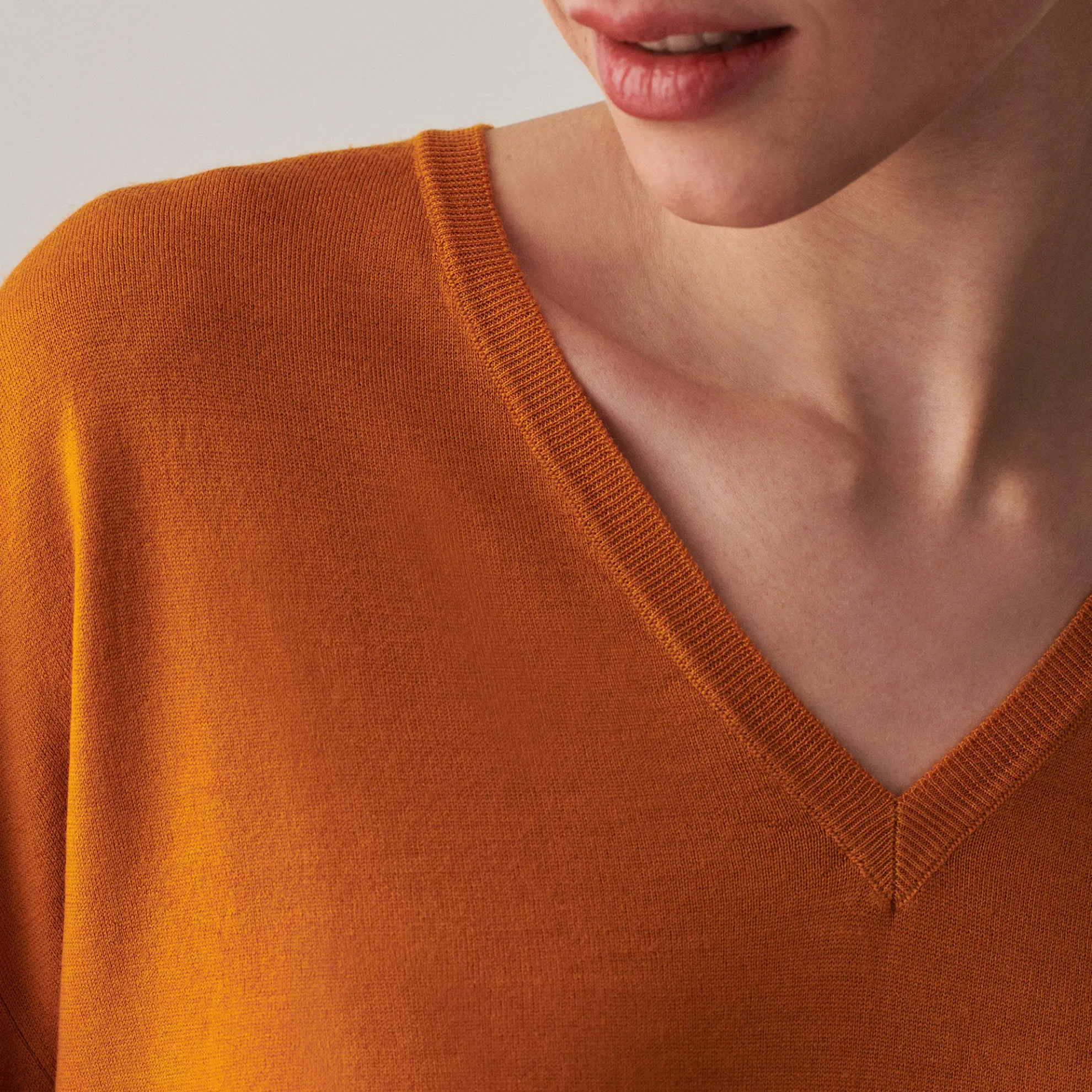 Maison Montagut Pull Col V A Fentes En Laine Merinos - Aurora>Femme Pulls