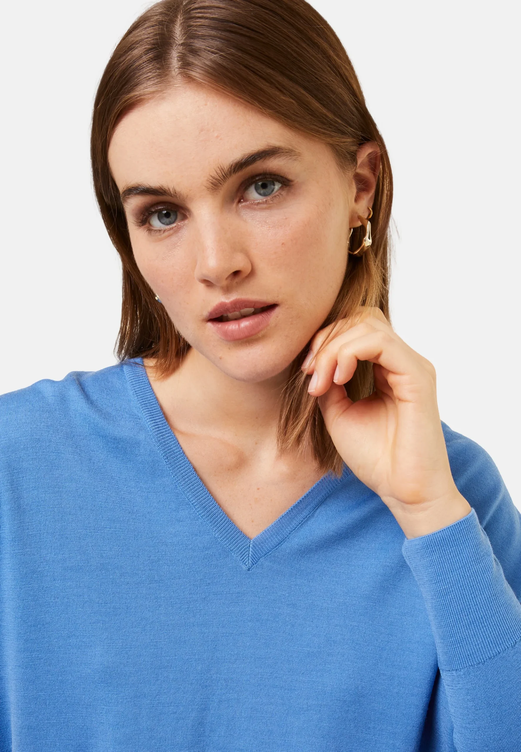 Maison Montagut Pull Col V A Fentes En Laine Merinos - Aurora>Femme Pulls