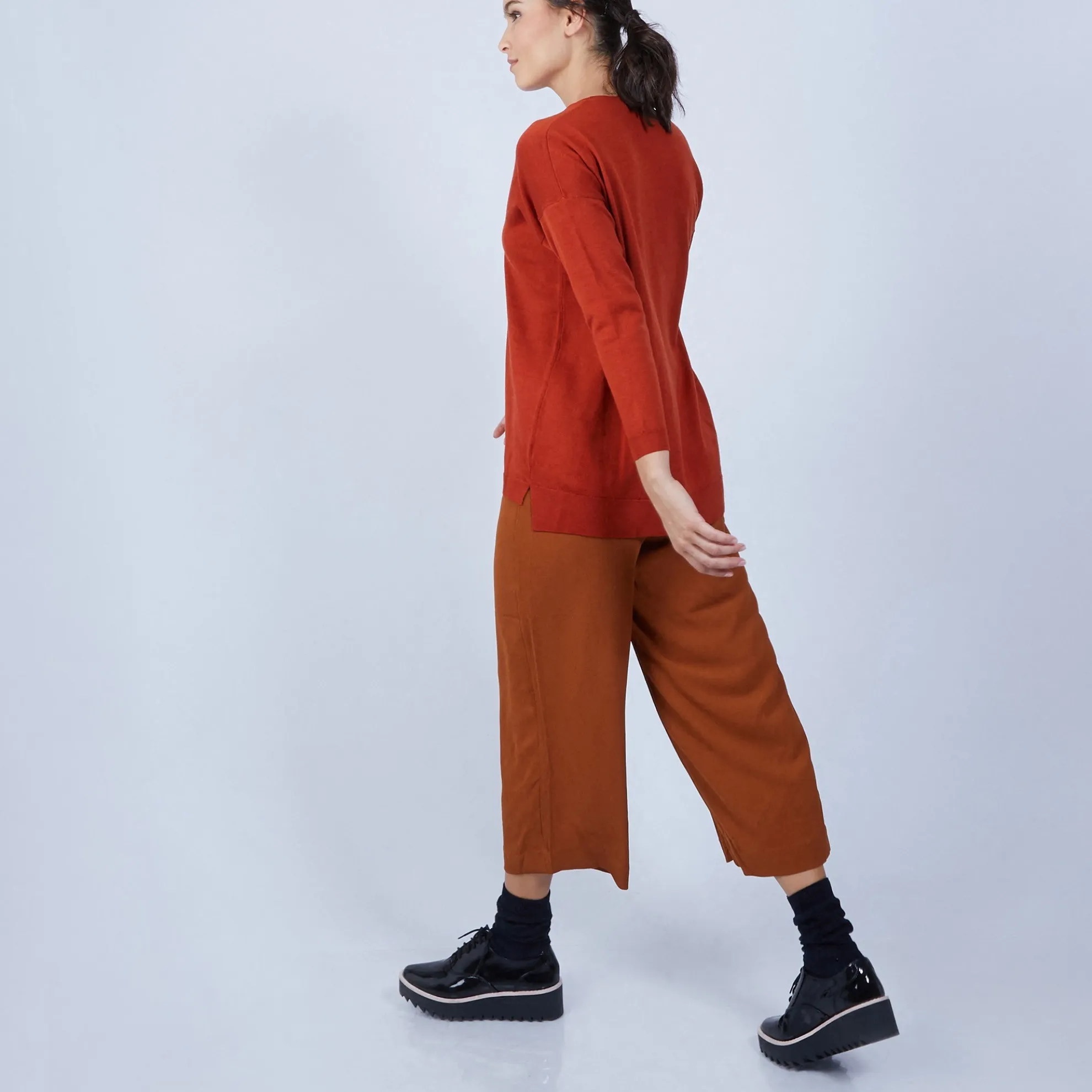 Maison Montagut Pull Col V Avec Fentes En Laine Merinos - Bernice>Femme Pulls