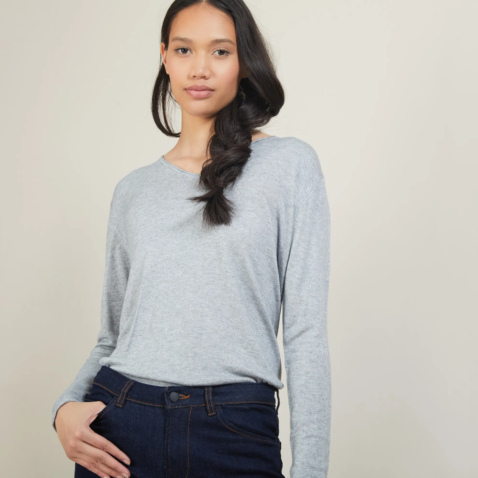 Maison Montagut Pull Col V En Bambou Cachemire - Barbara>Femme Pulls