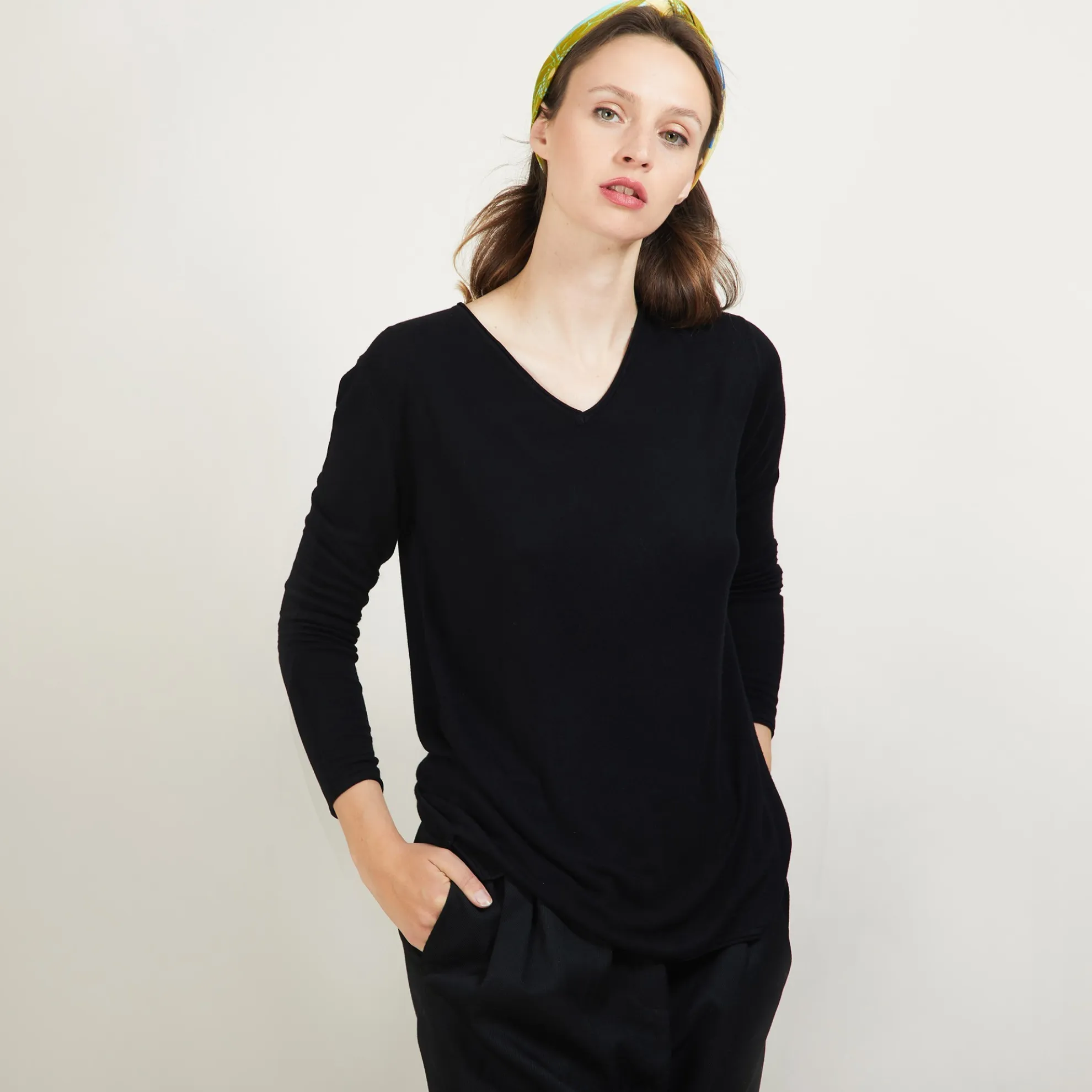 Maison Montagut Pull Col V En Bambou Cachemire - Barbara>Femme Pulls