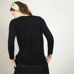 Maison Montagut Pull Col V En Bambou Cachemire - Barbara><noscript><img width=