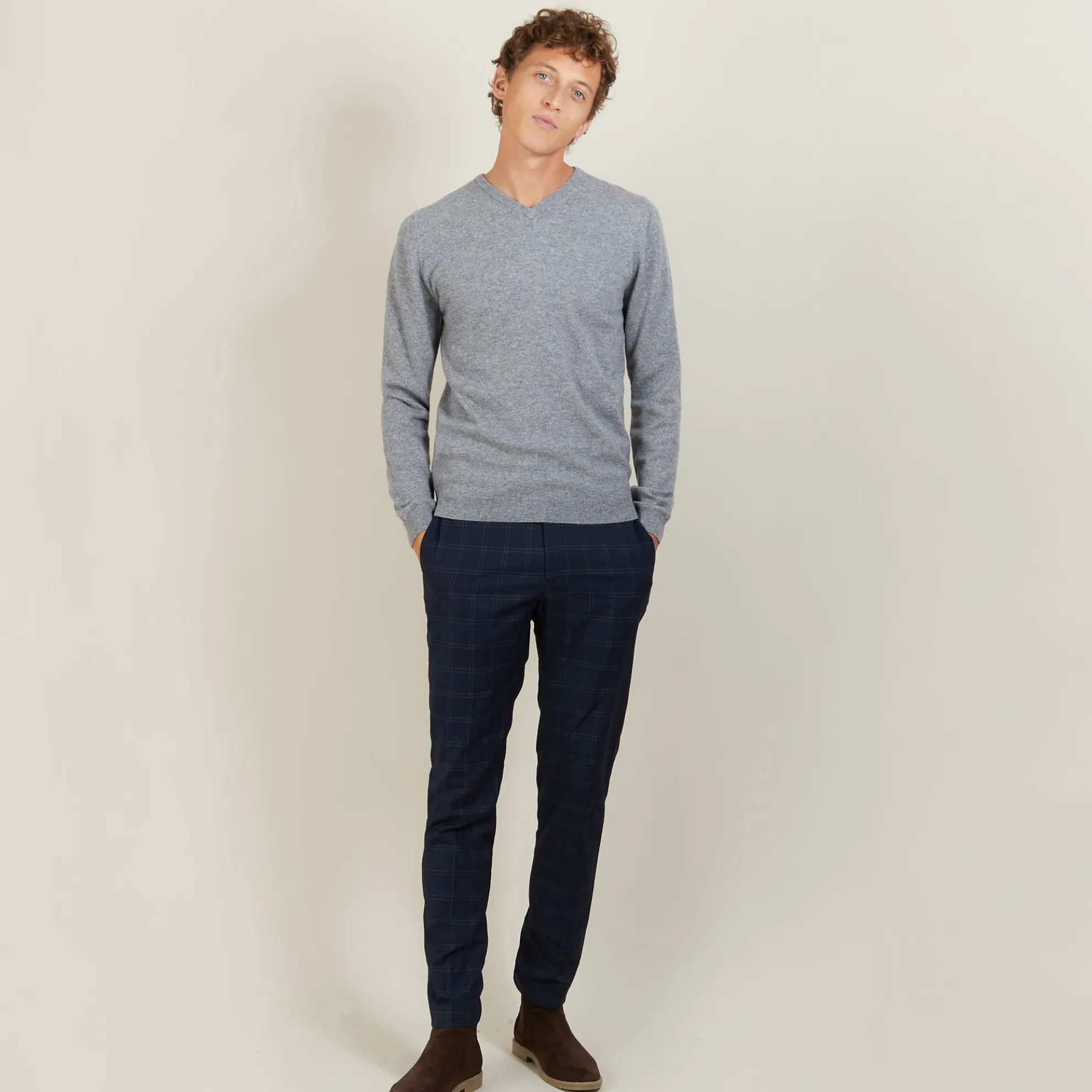 Maison Montagut Pull Col V En Cachemire - Benjamin>Homme Pulls
