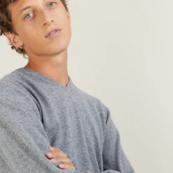 Maison Montagut Pull Col V En Cachemire - Benjamin><noscript><img width=