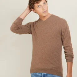 Maison Montagut Pull Col V En Cachemire - Benjamin><noscript><img width=