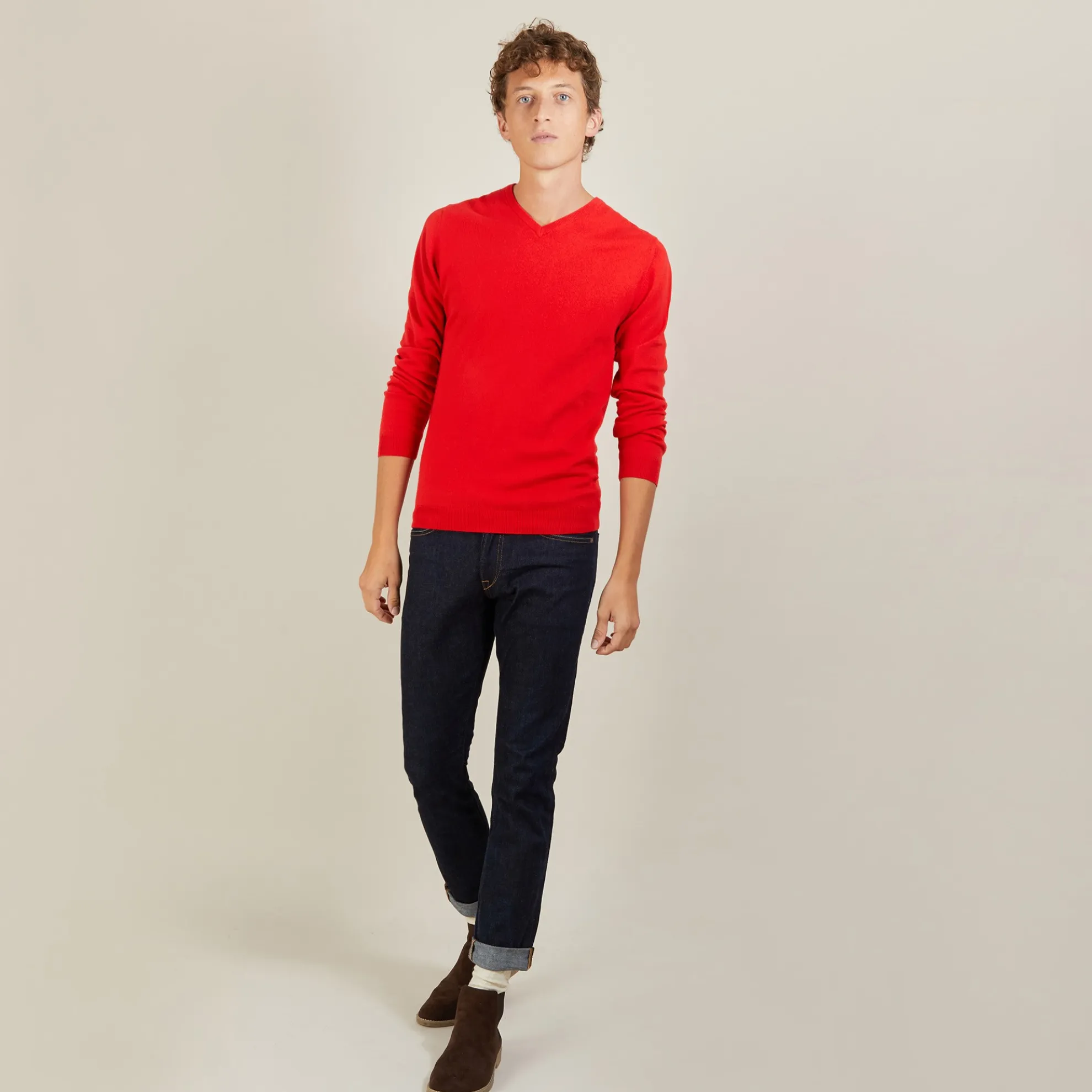 Maison Montagut Pull Col V En Cachemire - Benjamin>Homme Pulls