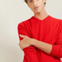 Maison Montagut Pull Col V En Cachemire - Benjamin><noscript><img width=