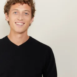 Maison Montagut Pull Col V En Cachemire - Benjamin><noscript><img width=