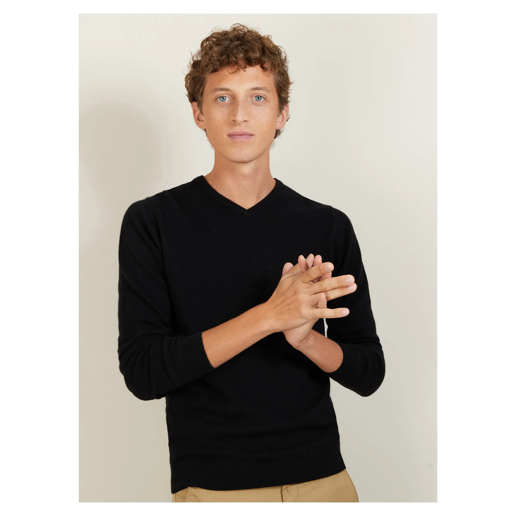 Maison Montagut Pull Col V En Cachemire - Benjamin>Homme Pulls