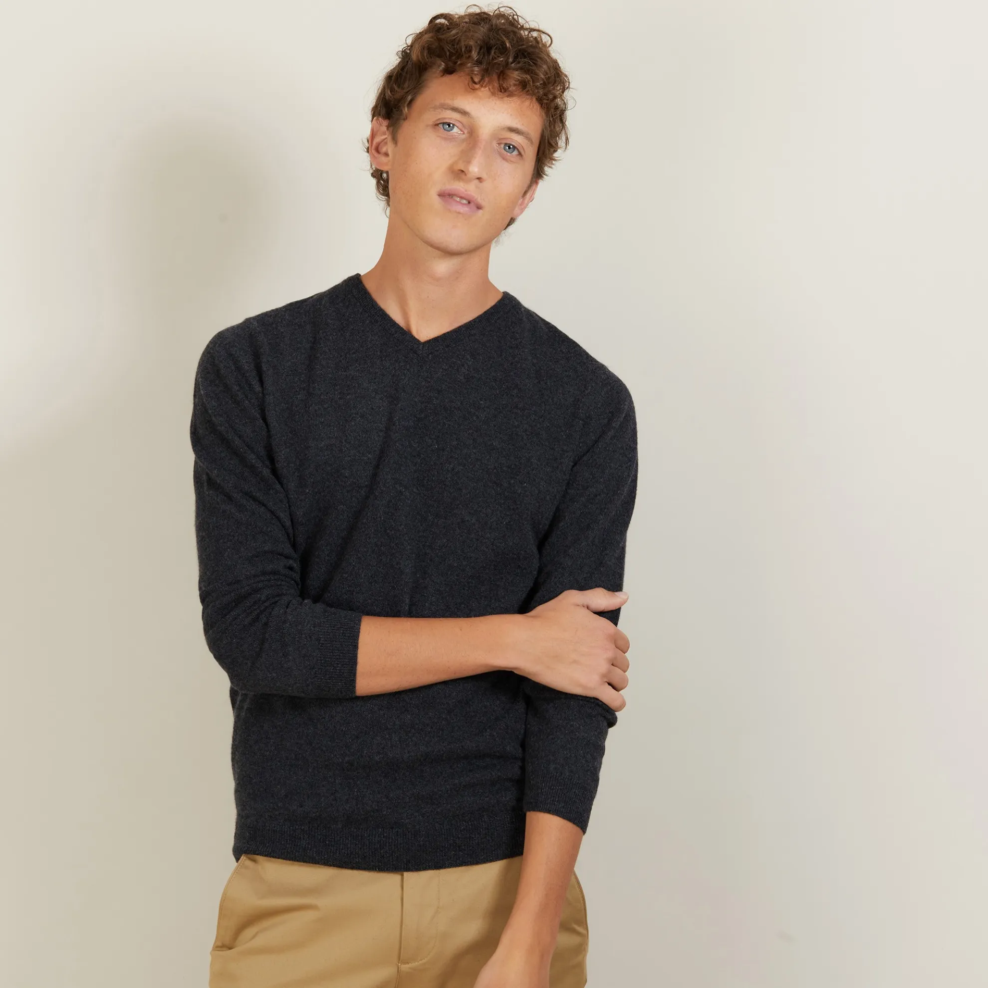 Maison Montagut Pull Col V En Cachemire - Benjamin>Homme Pulls