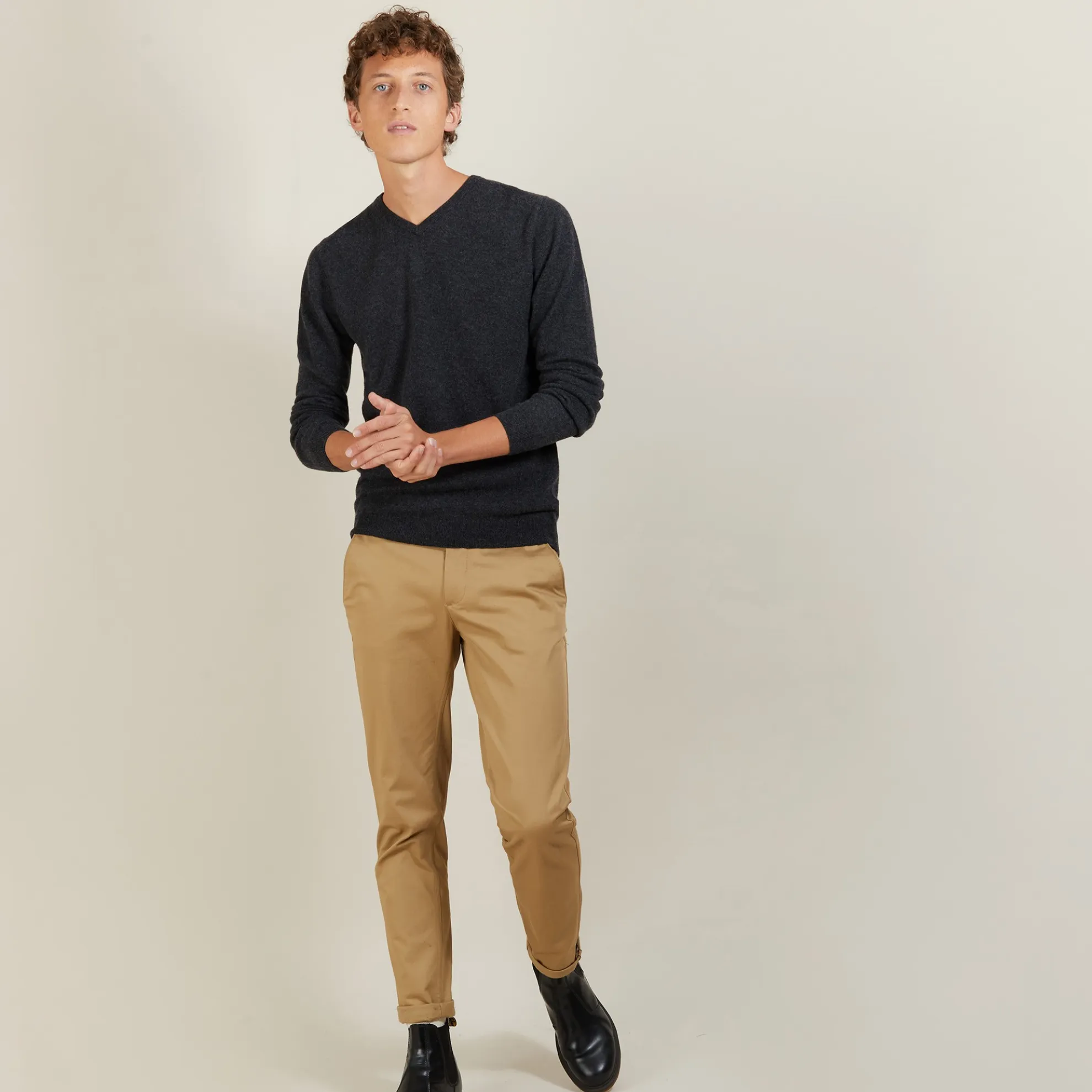 Maison Montagut Pull Col V En Cachemire - Benjamin>Homme Pulls