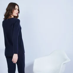 Maison Montagut Pull Col V En Cachemire - Olga><noscript><img width=