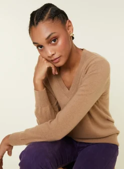 Maison Montagut Pull Col V En Cachemire - Abel><noscript><img width=