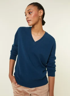 Maison Montagut Pull Col V En Cachemire - Abel><noscript><img width=