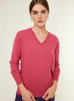 Maison Montagut Pull Col V En Cachemire - Abel><noscript><img width=