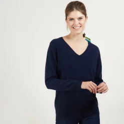 Maison Montagut Pull Col V En Cachemire - Bertille><noscript><img width=