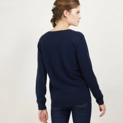 Maison Montagut Pull Col V En Cachemire - Bertille><noscript><img width=