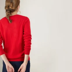 Maison Montagut Pull Col V En Cachemire - Bertille><noscript><img width=