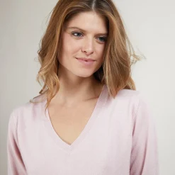 Maison Montagut Pull Col V En Cachemire - Bertille><noscript><img width=