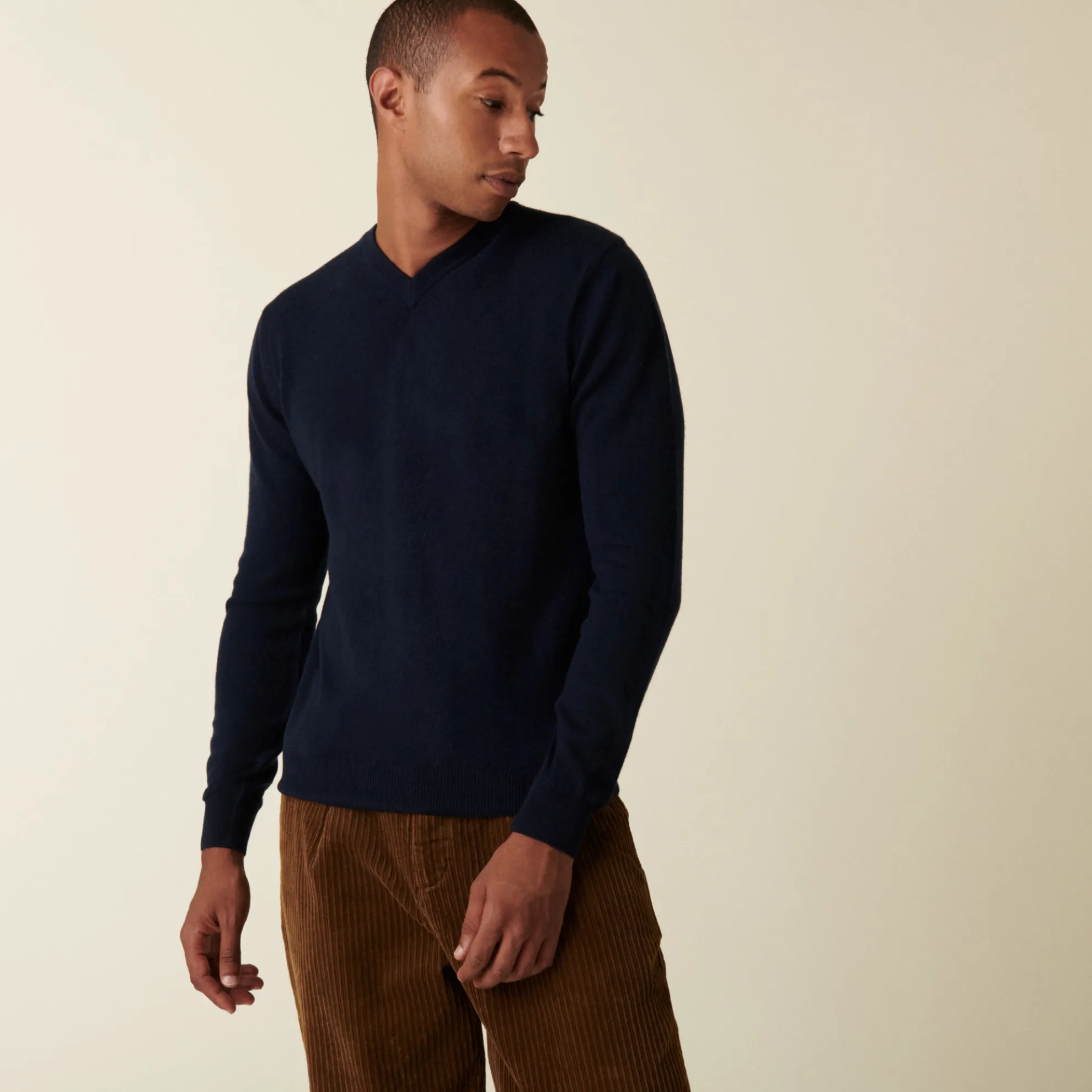 Maison Montagut Pull Col V En Cachemire - Evann>Homme Pulls