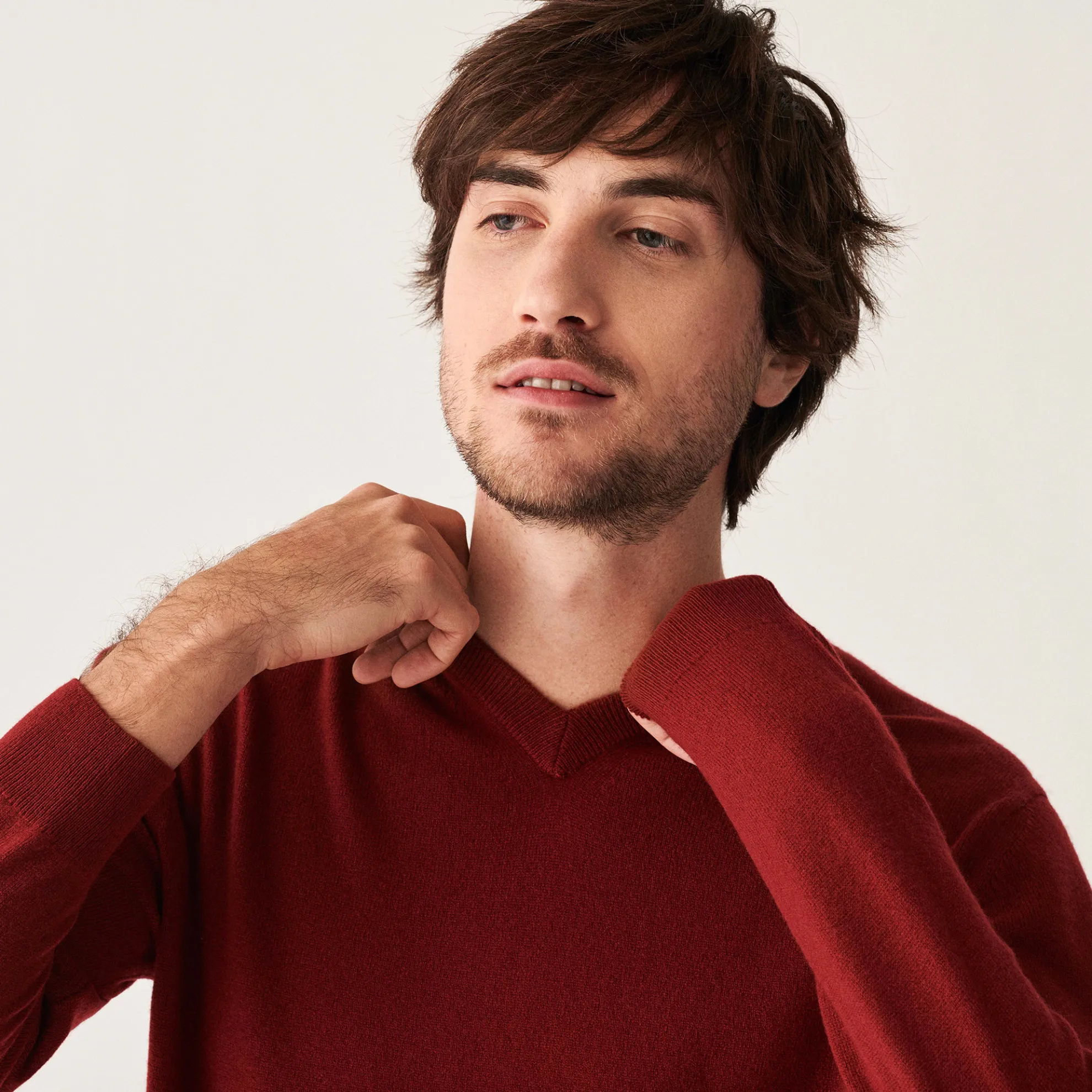 Maison Montagut Pull Col V En Cachemire - Evann>Homme Pulls