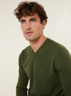Maison Montagut Pull Col V En Cachemire - Evann><noscript><img width=