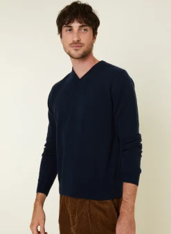 Maison Montagut Pull Col V En Cachemire - Evann><noscript><img width=