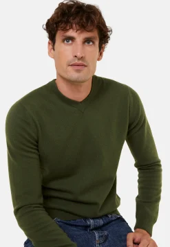 Maison Montagut Pull Col V En Cachemire - Evann><noscript><img width=