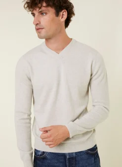 Maison Montagut Pull Col V En Cachemire - Evann><noscript><img width=
