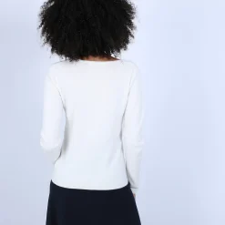 Maison Montagut Pull Col V En Cachemire - Bijou><noscript><img width=