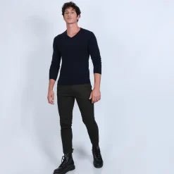 Maison Montagut Pull Col V En Cachemire - Benjamin><noscript><img width=