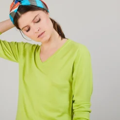 Maison Montagut Pull Col V En Laine - Baobab><noscript><img width=