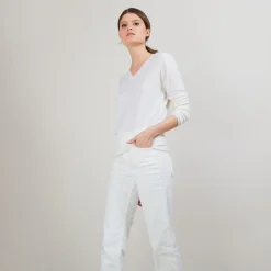 Maison Montagut Pull Col V En Laine - Baobab><noscript><img width=